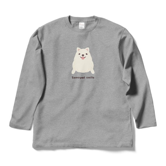 ロングスリーブTシャツ　灰　L