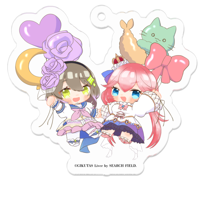 アクリルキーホルダー（コーティング） - 50 x 50 (mm)