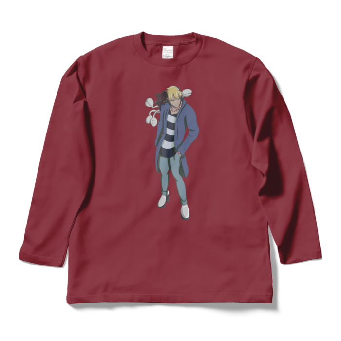 ロングスリーブTシャツ - L - バーガンディ