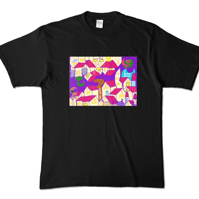 カラーTシャツ - XL - ブラック (濃色)