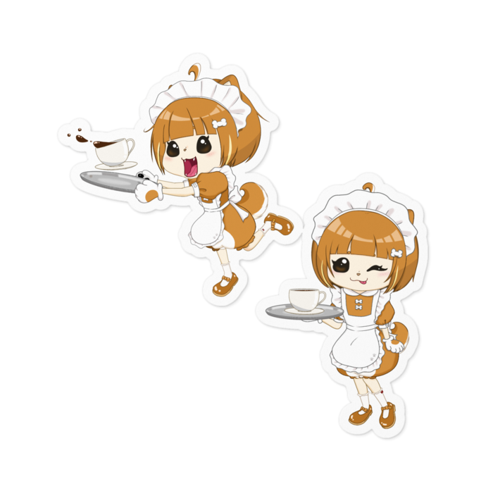 ステッカー（白） - 100 x 100 (mm)(1)