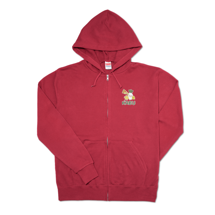 ジップパーカー - L - バーガンディ