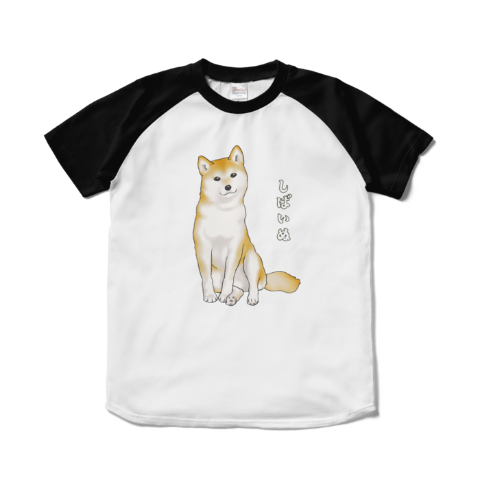 ラグランTシャツ - S - ホワイト×ブラック / Size S, White & Black