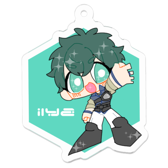 アクリルキーホルダー - 50 x 50 (mm)