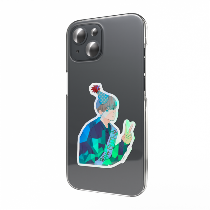 ホログラムスマホステッカー - 縦