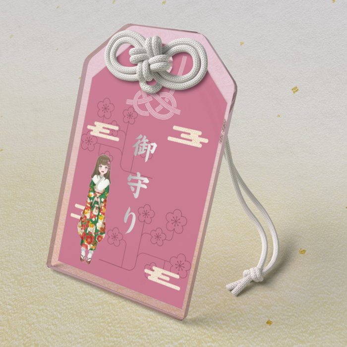 アクリルお守り - 50 × 80mm