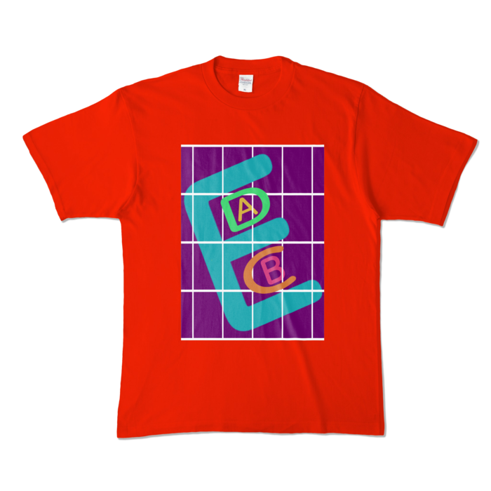 カラーTシャツ - XL - レッド (濃色)