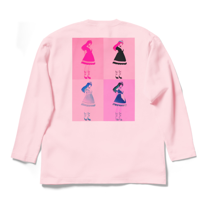 ロングスリーブTシャツ - L - ライトピンク