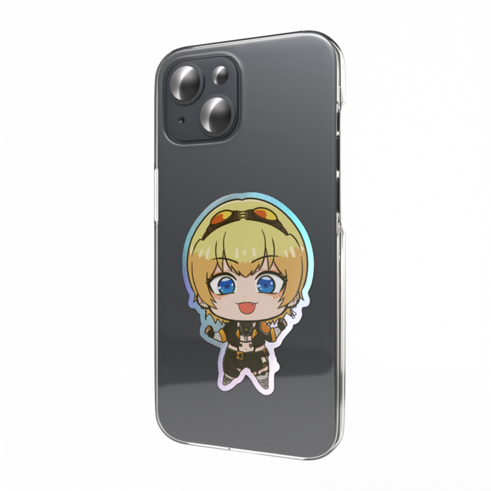オーロラスマホステッカー - 縦