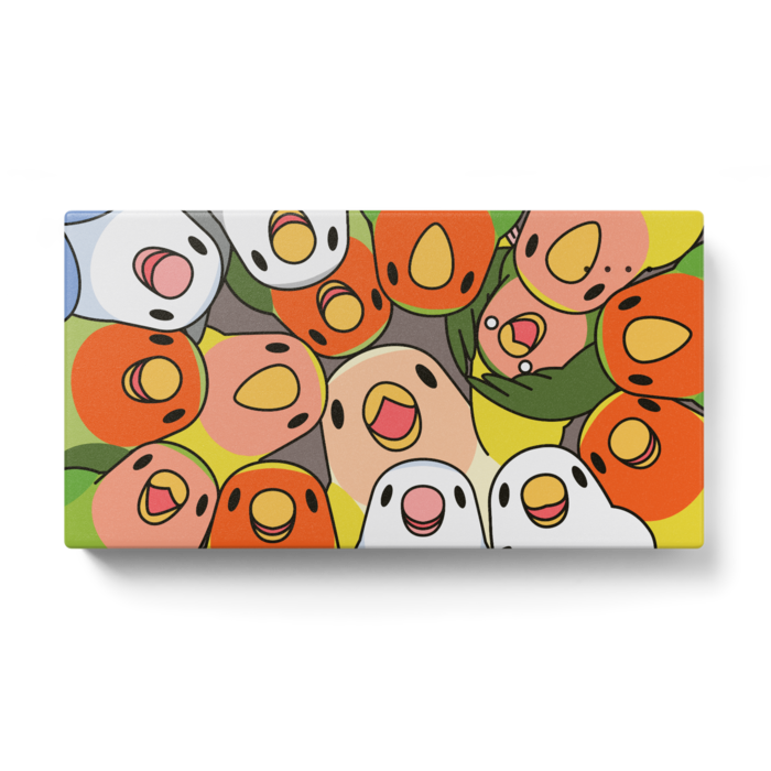 みっちりむっちり過密コザクラインコさんモバイルバッテリー まめるりはことり まめるりはことりのオリジナルインコグッズ Booth
