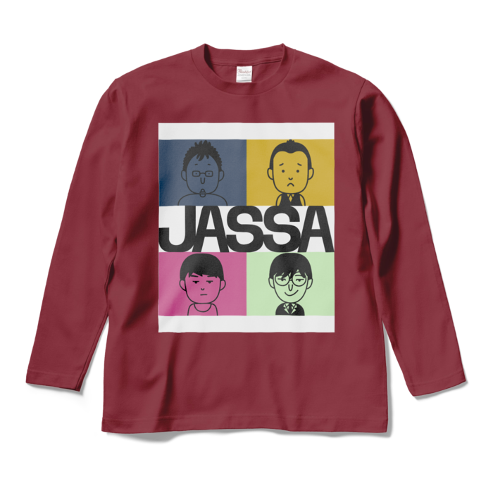 JASSAロングスリーブTシャツバーガンディ - M - バーガンディ