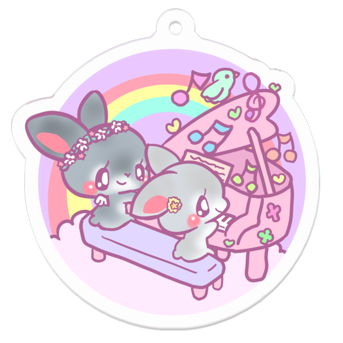 アクリルキーホルダー - 50 x 50 (mm)