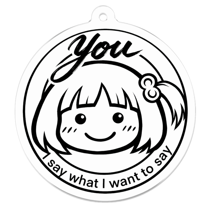 アクリルキーホルダー - 50 x 50 (mm)