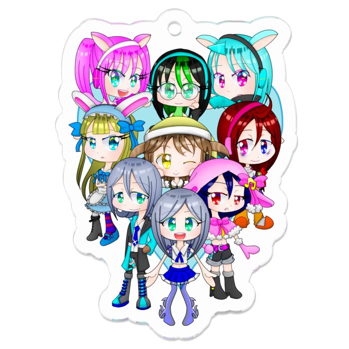 アクリルキーホルダー - 50 x 50 (mm)