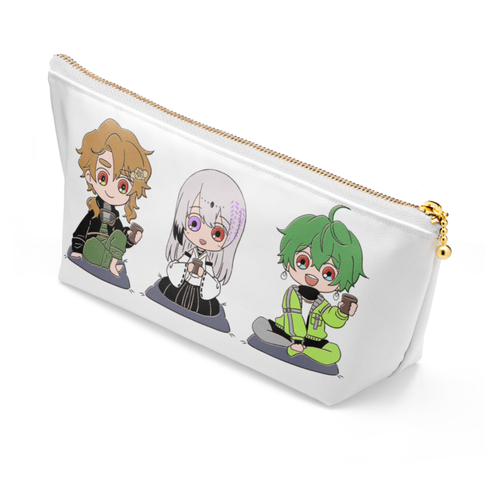 ポーチ - 長さ21.5cm / 高さ10cm - ホワイト