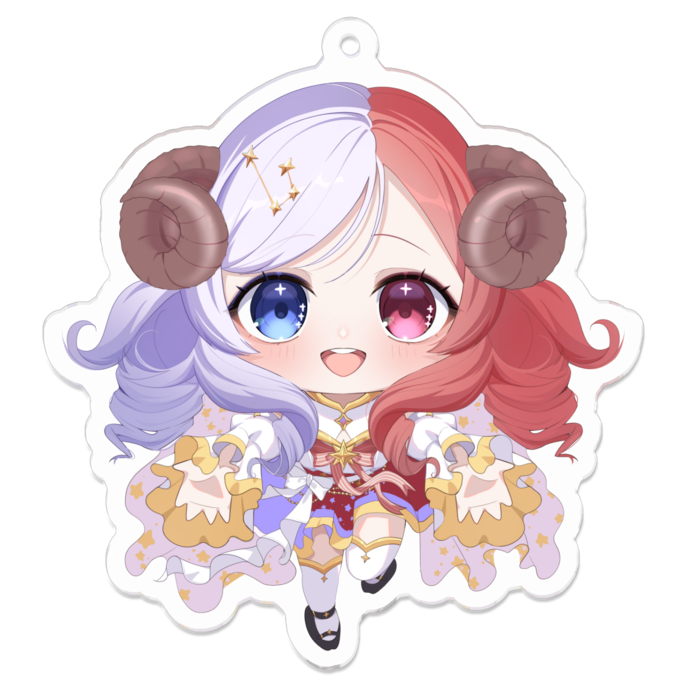 アクリルキーホルダー - 70 x 70 (mm)ミニキャラ