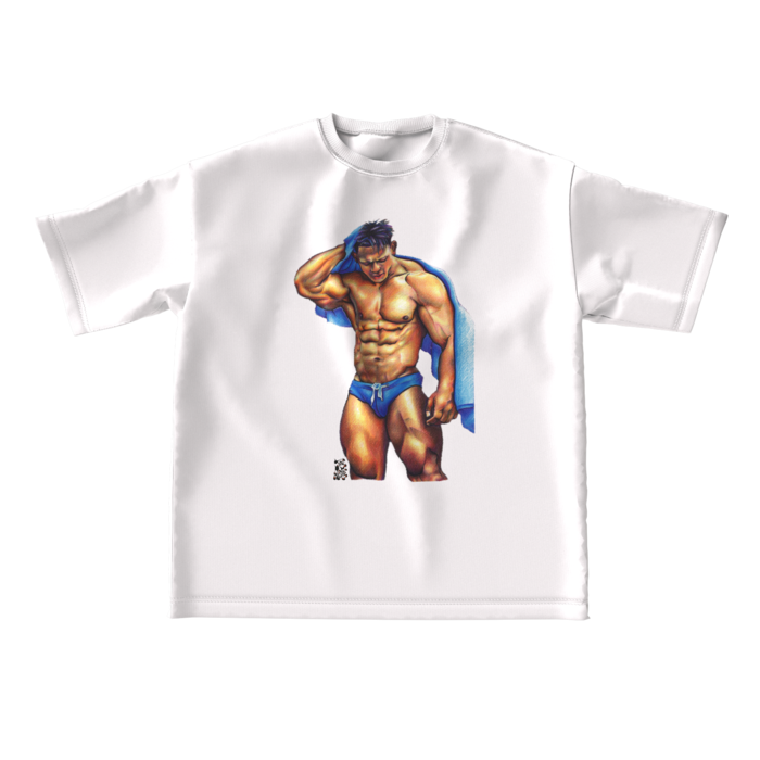 ビッグシルエットTシャツ - L - 両面