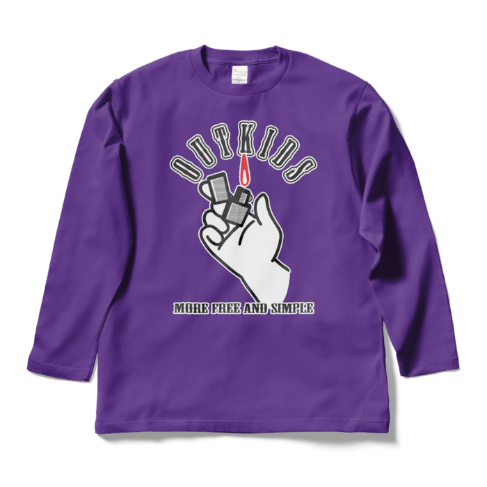 ロングスリーブTシャツ - L - パープル