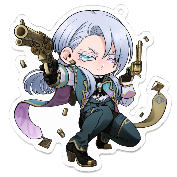 アクリルキーホルダー（コーティング） - 70 x 70 (mm)