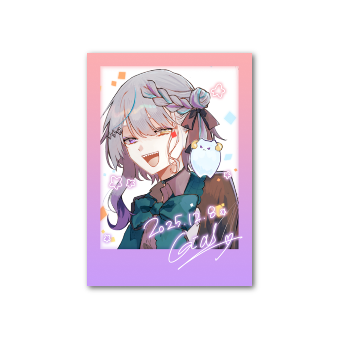 フォト風カード - 縦 - 片面