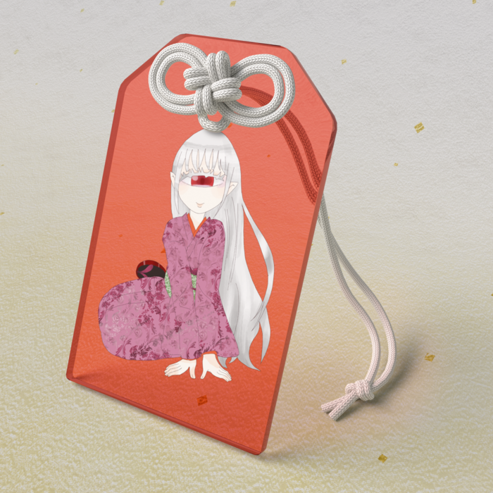 アクリルお守り - 50 × 80mm