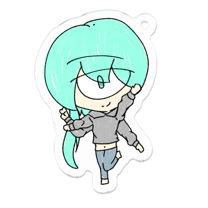 アクリルキーホルダー - 50 x 50 (mm)