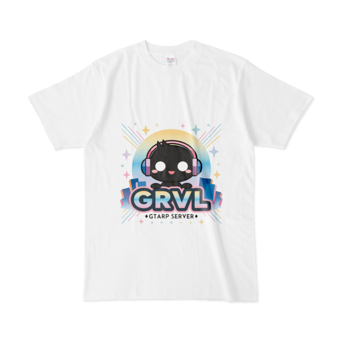 白Tシャツ - L(黒印刷)