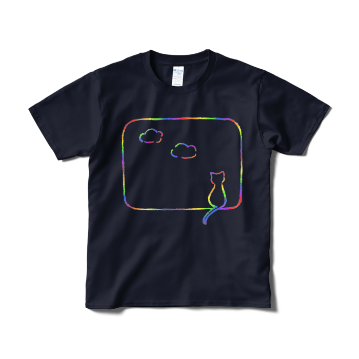 Tシャツ(カラフル) - S - ネイビー