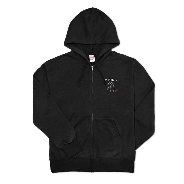 ジップパーカー（黒） Mサイズ