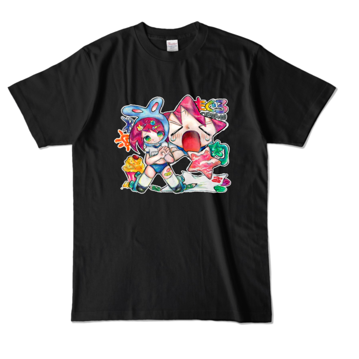 カラーTシャツ - L - ブラック (濃色)