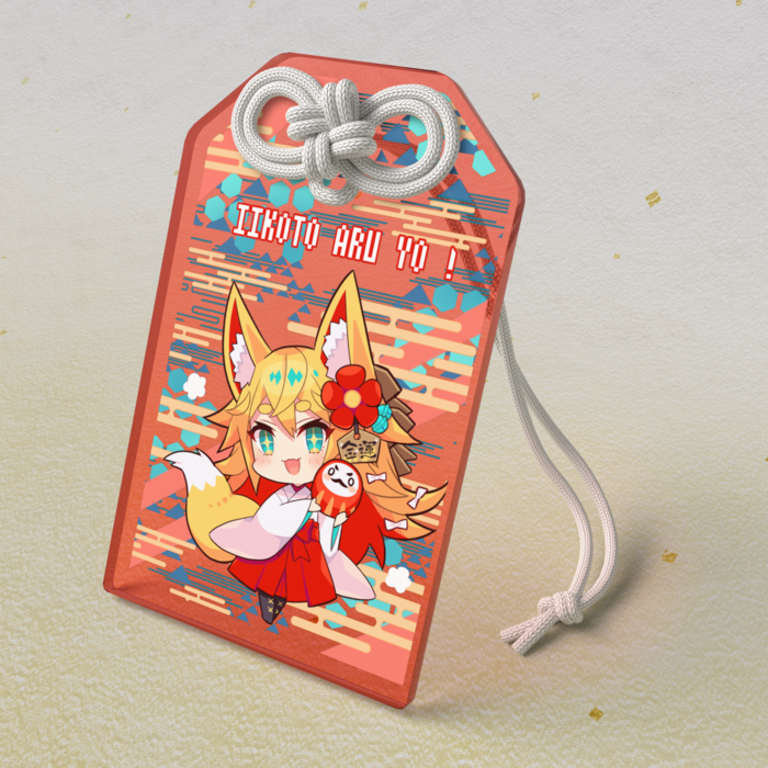 アクリルお守り - 50 × 80mm