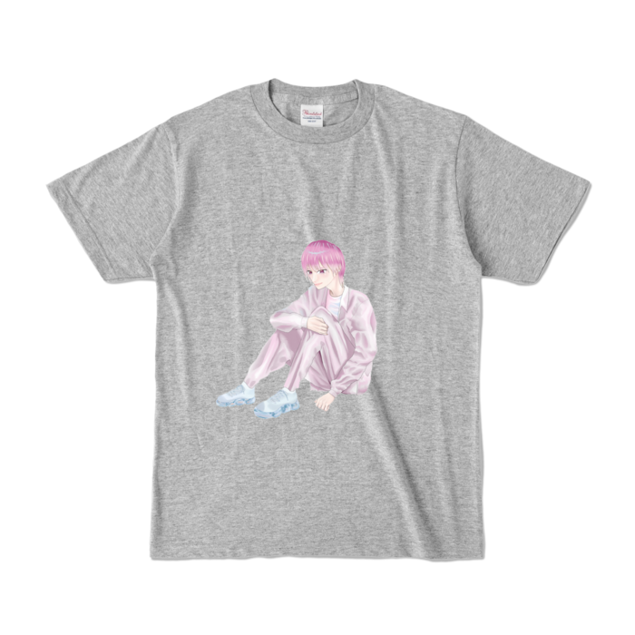 カラーTシャツ - S - 杢グレー (濃色)