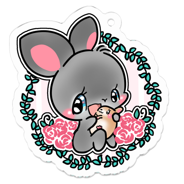 アクリルキーホルダー - 50 x 50 (mm)