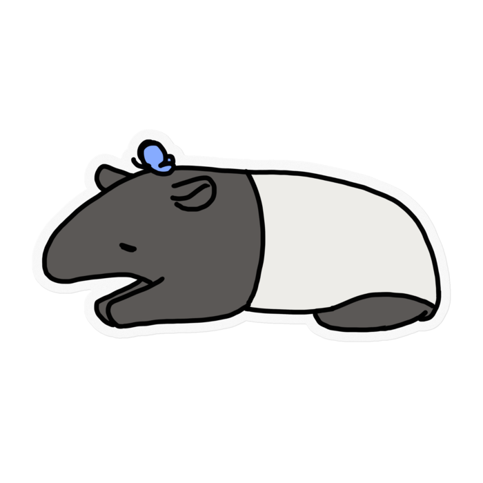 寝そべってるバク