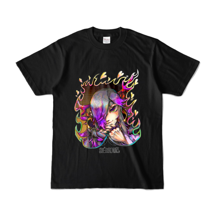 カラーTシャツ前デザインS