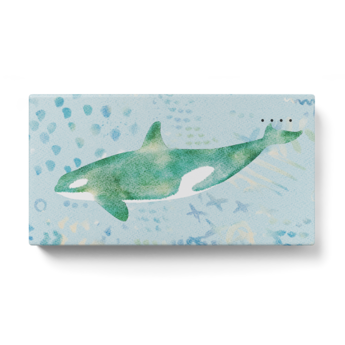 シャチのモバイルバッテリー クジラデザイン Monenne モネンネ Booth