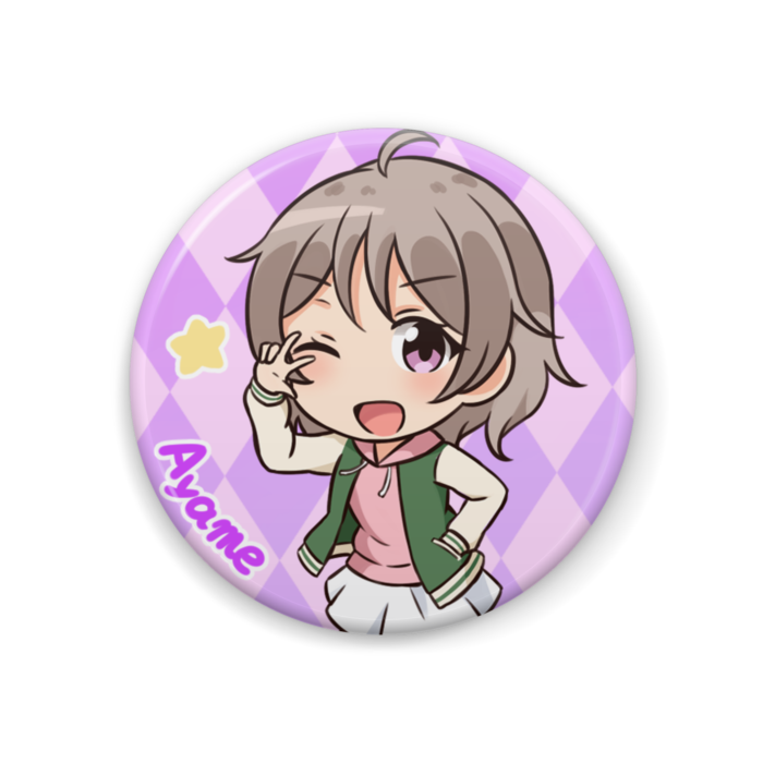 アヤメ　缶バッジ - 44mm