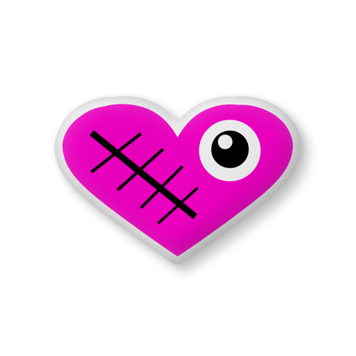 きずハートクッション（ピンク） - 大（H61×W86cm） - 片面(9)