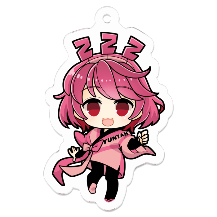 ゆんたん アクリルキーホルダー - 50 x 50 (mm)