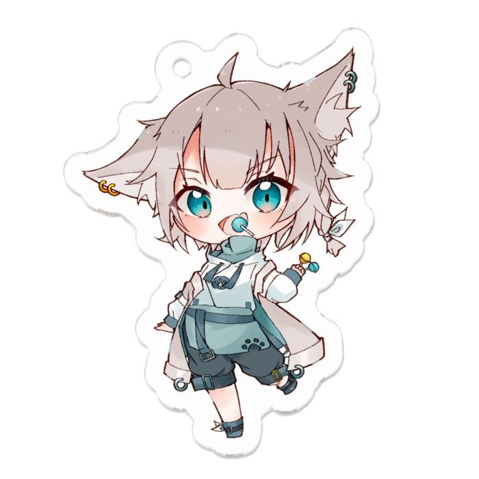 アクリルキーホルダー（コーティング） - 50 x 50 (mm)