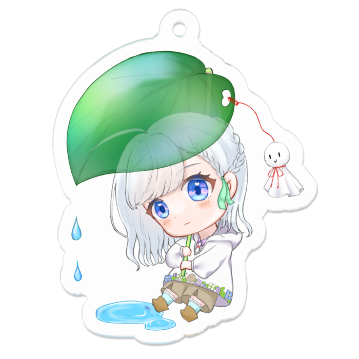 アクリルキーホルダー（コーティング） - 50 x 50 (mm)