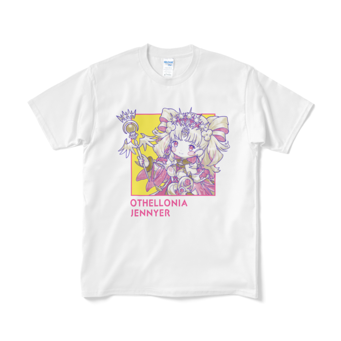 ちびキャラ「女帝ジニア」デザインTシャツ（M/ホワイト）