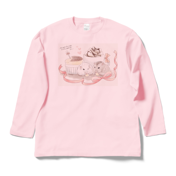 ロングスリーブTシャツ - L - ライトピンク