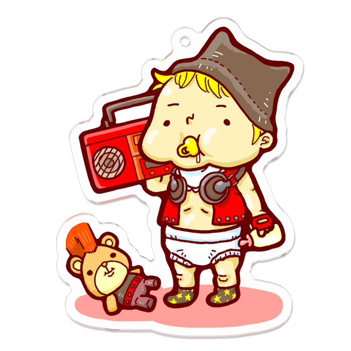 アクリルキーホルダー - 70 x 70 (mm)