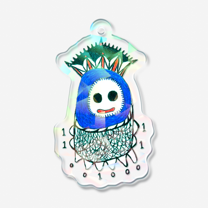 ホログラムアクリルキーホルダー - 50 × 50mm