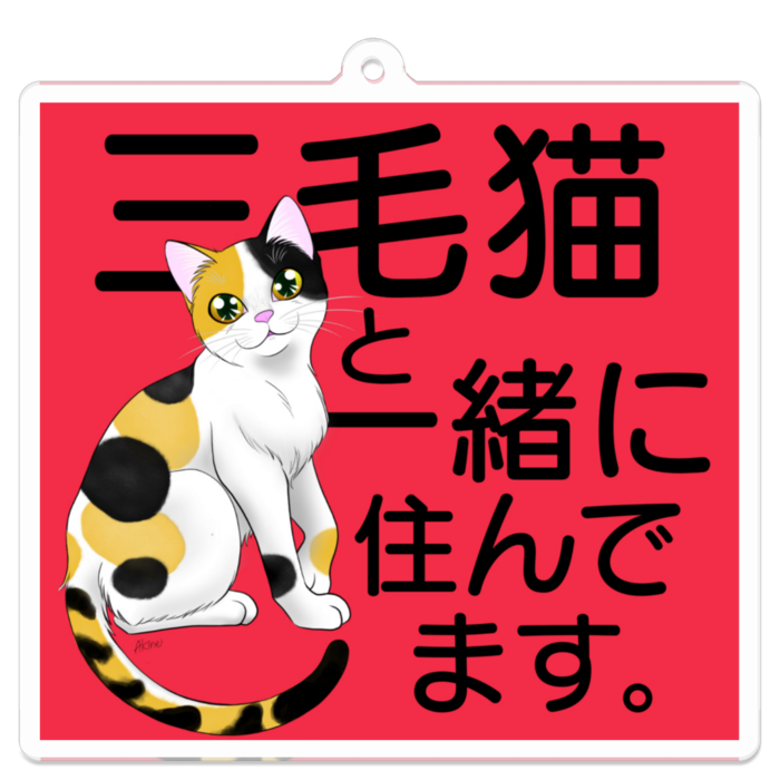 アクリルキーホルダー - 70 x 70 (mm)