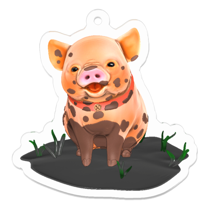 アクリルキーホルダー - 50 x 50 (mm)