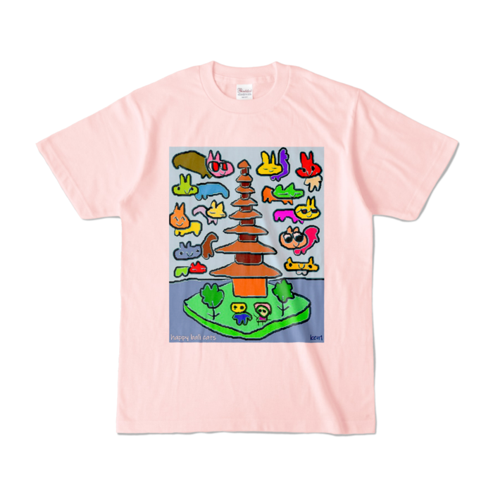 カラーTシャツ - S - ライトピンク (淡色)