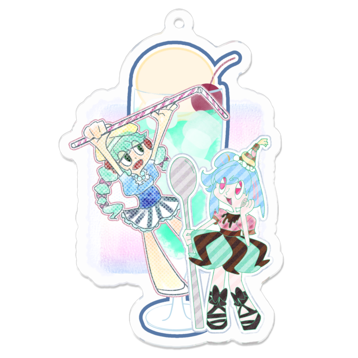 アクリルキーホルダー - 70 x 70 (mm)