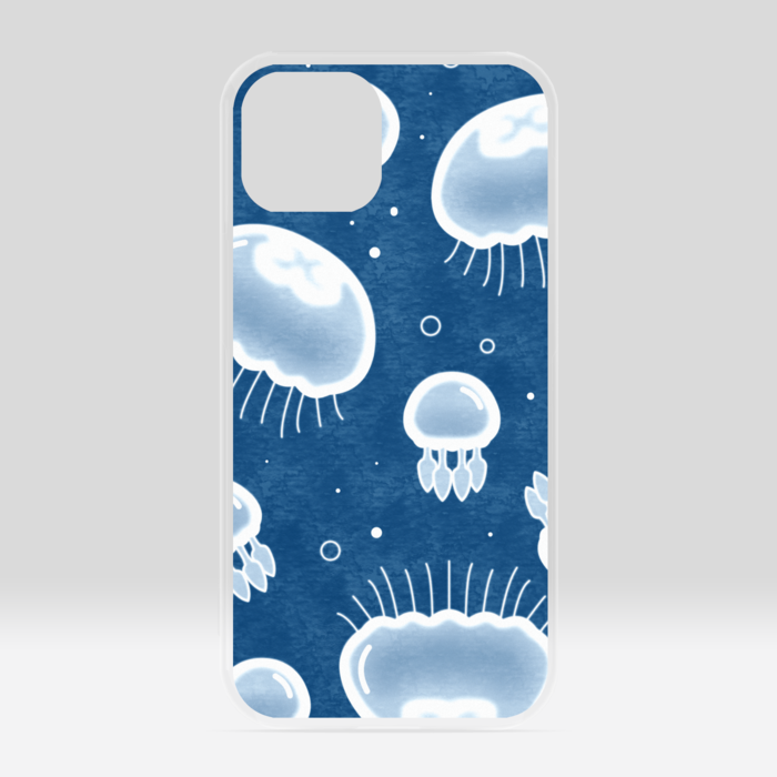 クリアiPhoneケース 青色 iPhone 13